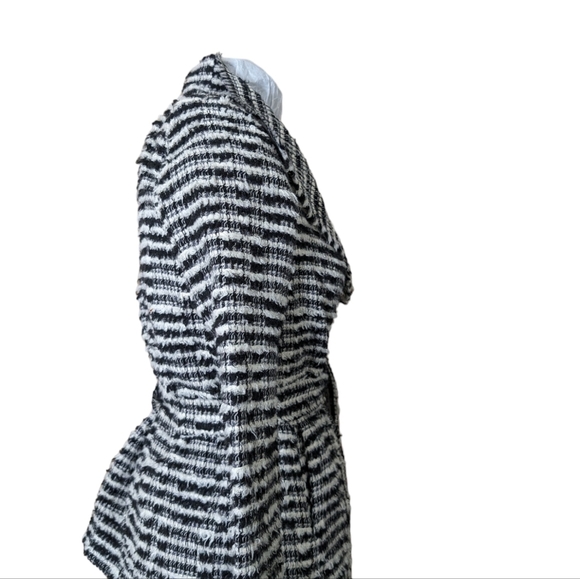 IRO Luna Textured Black and White  Wrap Jacket ..Size 34 - Picture 7 of 11
